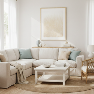 COASTAL WALL DECOR, FRAMED AND READY TO HANG, BRIGHT, MUTED, MODERN WALL ART HOTEL ART LLOYD PRINT STUDIO